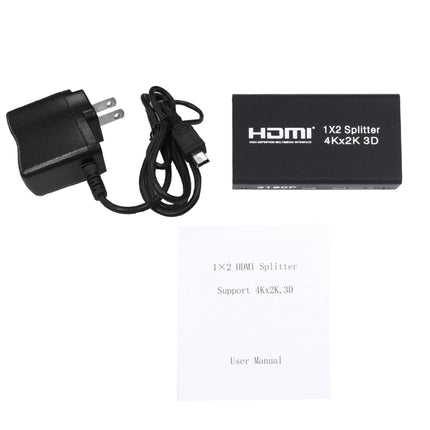 Mini HDMI 1x2 2160P Switch Splitter, Support 4Kx2K, 3D, Support 4Kx2K, 3D