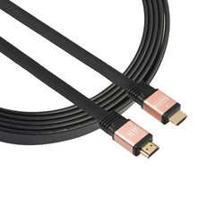 1m HDMI 2.0 (4K)  30AWG High Speed 18Gbps Gold Plated Connectors HDMI Male to HDMI Male Flat Cable, Length: 1m