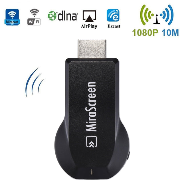 MiraScreen WiFi Display Dongle/Miracast Airplay DLNA Display Receiver Dongle Kabelloses Bildschirmspiegelungsgerät mit 2-in-1-USB-Kabel