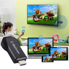 MiraScreen WiFi Display Dongle / Miracast Airplay DLNA Display Receiver Dongle Wireless Mirroring Screen Device with 2 in 1 USB Cable