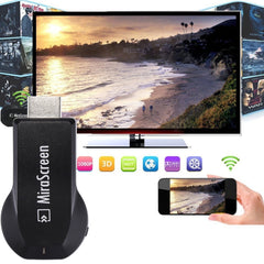 MiraScreen WiFi Display Dongle / Miracast Airplay DLNA Display Receiver Dongle Wireless Mirroring Screen Device with 2 in 1 USB Cable