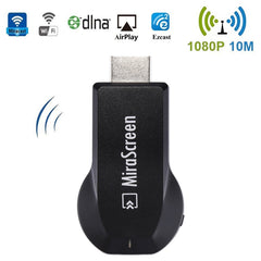 MiraScreen WiFi Display Dongle / Miracast Airplay DLNA Display Receiver Dongle Wireless Mirroring Screen Device with 2 in 1 USB Cable