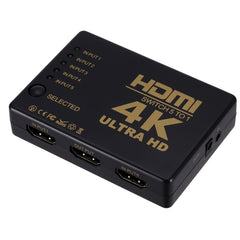 ZMT-968885 HDMI Switch 5 into 1 out 4K*2K HD Video Switch with Remote Control, 5 into 1 out