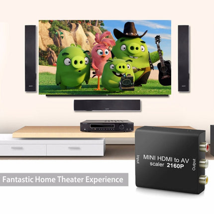 Mini HDMI to AV / CVBS Composite Video Signal Converter, Mini HDMI to AV / CVBS