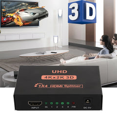 CY10 UHD 4K x 2K 3D 1 x 4 HDMI Splitter, CY10