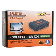 CY10 UHD 4K x 2K 3D 1 x 4 HDMI Splitter, CY10