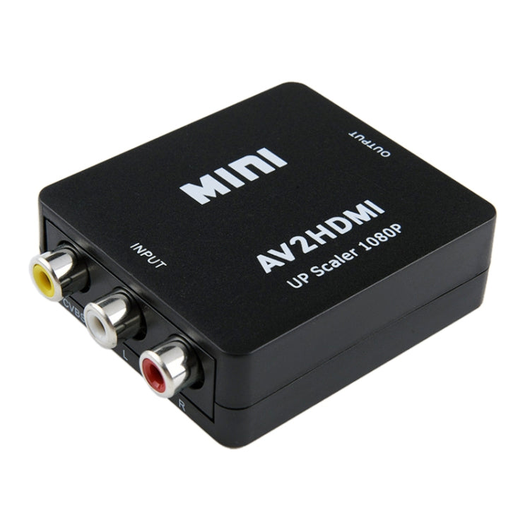 HOWEI HW-2105 Mini AV CVBS/L+R Audio to HDMI Converter Adapter, Support Scaler 1080P, HW-2105 AV to HDMI