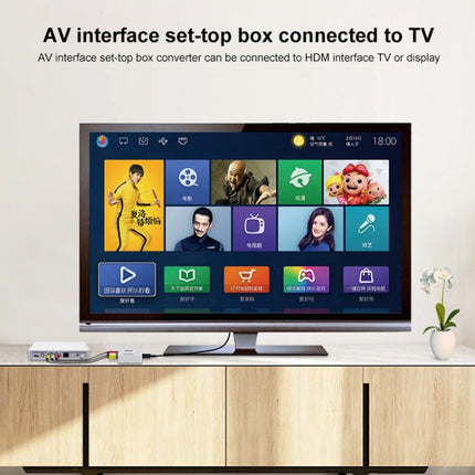 HOWEI HW-2105 Mini AV CVBS/L+R Audio to HDMI Converter Adapter, Support Scaler 1080P