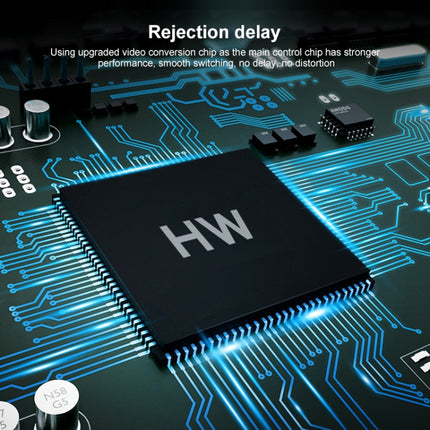 HOWEI HW-2107 HD 1080P Mini VGA to HDMI Scaler Box Audio Video Digital Converter