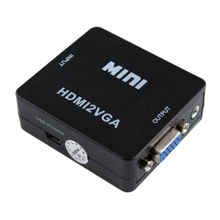 HOWEI HW-2109 Mini HDMI to VGA Video Audio Converter