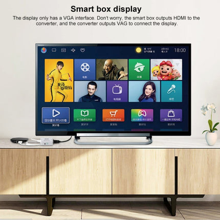 HOWEI HW-2109 Mini HDMI to VGA Video Audio Converter