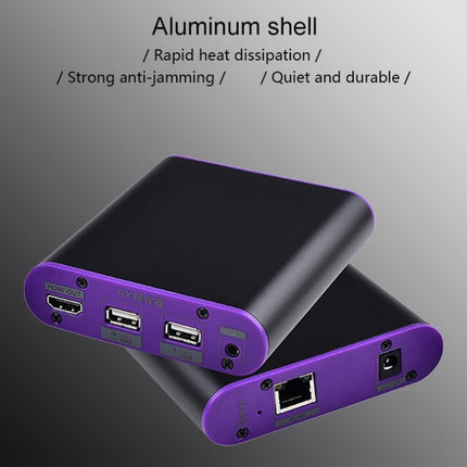 CAT872-KVM HDMI Extender (Receiver & Sender) over CAT5e/CAT6 Cable with USB Port and KVM Function, Transmission Distance: 200m, CAT872-KVM