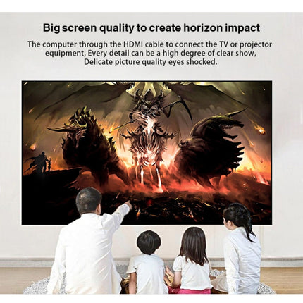 1.8m HDMI 1.4 Version 1080P Woven Net Line Blue Black Head HDMI Male to HDMI Male Audio Video Connector Adapter Cable, Length: 1.8m