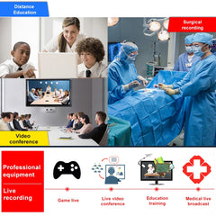 Z37 HDMI Female + Mic to HDMI Female + Audio + USB HD Video & Audio Capture Card with Loop, Z37