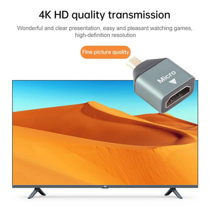 Micro HDMI Male to HDMI Female Gold-plated Head Adapter, Micro HDMI Male to HDMI Female