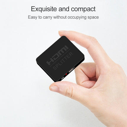 1x2 Mini HDMI Amplifier Splitter, Support 3D & 4K x 2K