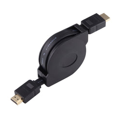 1m HDMI Male to HDMI Male Retractable Video Audio Connector Adapter Cable with Mini HDMI & Micro HDMI Adapters for HDTV Monitor & Projector & PC & Cameras & Tablets & Smartphones