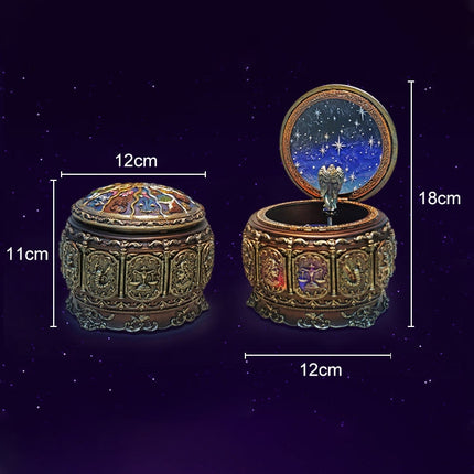 Constellation Luminous Resin Music Box Creative Birthday Gift (Taurus)