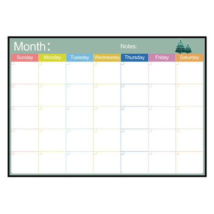 Magnetic Monthly Planner Refrigerator Magnet PET Magnetic Soft Whiteboard, Size: 29.7cm x 42cm