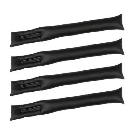 4 PCS Car Styling Accessories Seat Gap Filler Leather Pad Spacer Protective Softer Bar Slot Plug Car Gap Filler, Car Seat Gap Filler