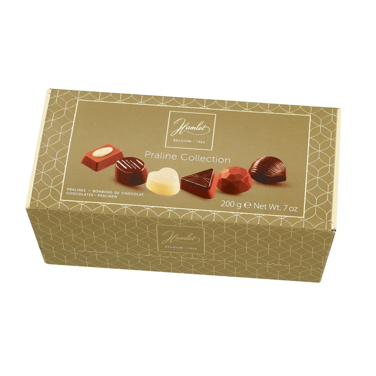 Hamlet Praline Collection gold ballotin of assorted chocolates