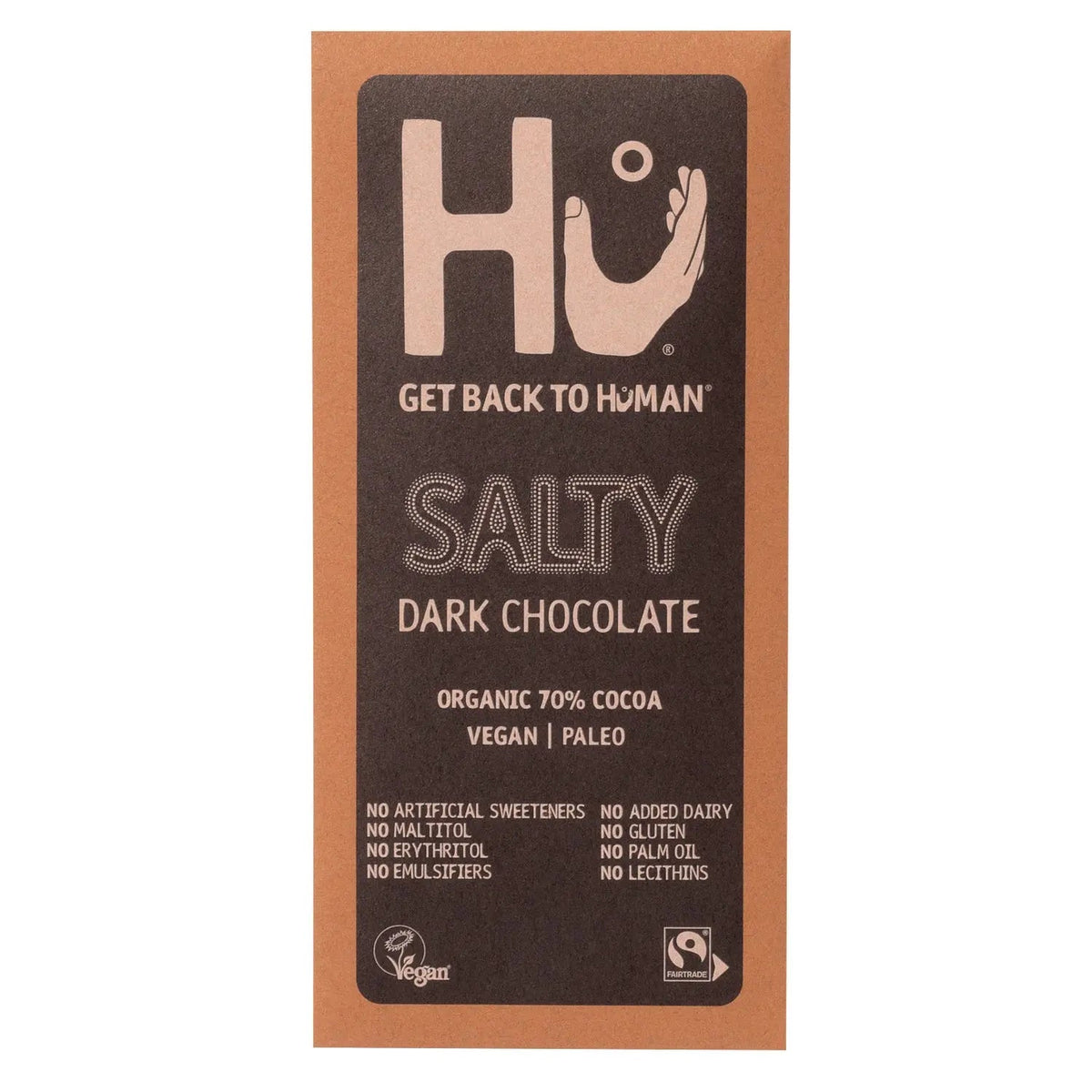 Hu Salty Dark 70% cocoa chocolate bar