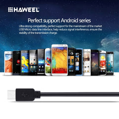 HAWEEL 3m High Speed Micro USB to USB Data Sync Charging Cable For Samsung, Xiaomi, Huawei, LG, HTC, The Devices with Micro USB Port
