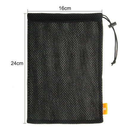 HAWEEL Nylon Mesh Drawstring Pouch Bag with Stay Cord for up to 7.9 inch Screen iPad and Tablet, Size: 24cm x 16cm, 7.9 inch