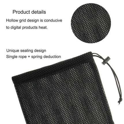HAWEEL Nylon Mesh Drawstring Pouch Bag with Stay Cord for up to 7.9 inch Screen iPad and Tablet, Size: 24cm x 16cm, 7.9 inch