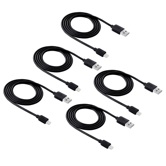 5 PCS HAWEEL 1m High Speed 8 pin to USB Sync and Charging Cable Kit for iPhone, iPad, 5pcs