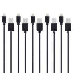 Kit de 5 cables de carga y sincronización HAWEEL de 1 m de alta velocidad de 8 pines a USB para iPhone, iPad, 5 unidades