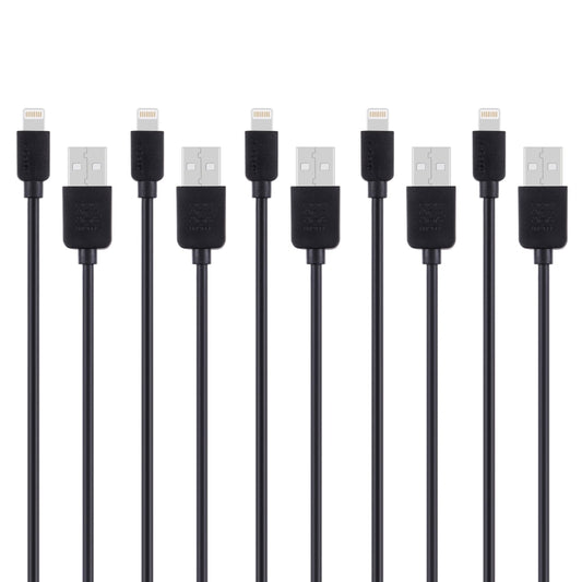 5 PCS HAWEEL 1m High Speed 8 pin to USB Sync and Charging Cable Kit for iPhone, iPad, 5pcs