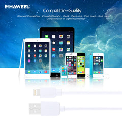 3 PCS HAWEEL 1m High Speed 8 pin to USB Sync and Charging Cable Kit for iPhone, iPad, 3pcs