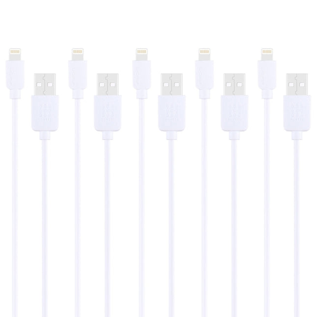 Kit de 5 cables de carga y sincronización HAWEEL de 1 m de alta velocidad de 8 pines a USB para iPhone y iPad