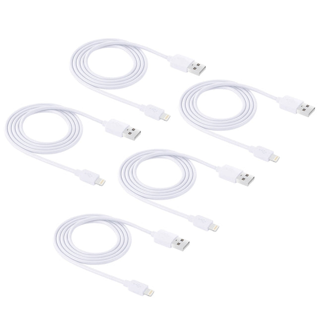 Kit de 5 cables de carga y sincronización HAWEEL de 1 m de alta velocidad de 8 pines a USB para iPhone y iPad