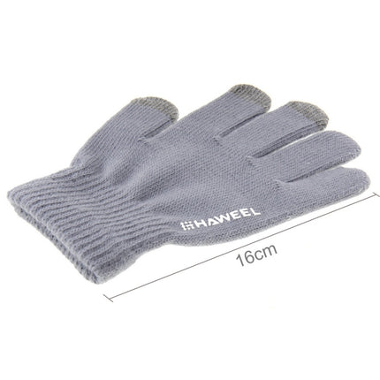 HAWEEL 16cm Three Fingers Touch Screen Gloves + DIY Christmas Decoration for Kids, Christmas Decoration Random Delivery 4 PCS