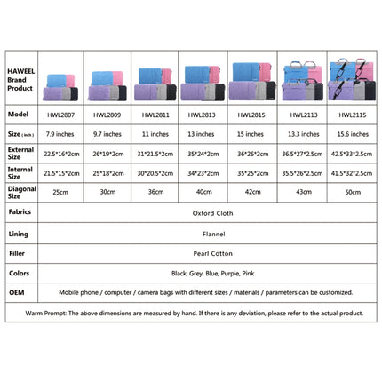 HAWEEL 15-17 inch Laptop Handbag For Macbook, Samsung, Lenovo, Sony, DELL Alienware, CHUWI, ASUS Laptops, 15-17 inch Handbag