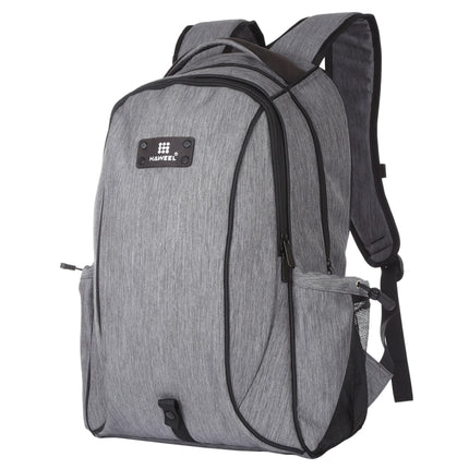 HAWEEL 14W Foldable Removable Solar Power Outdoor Portable Canvas Dual Shoulders Laptop Backpack, USB Output: 5V 2.1A Max