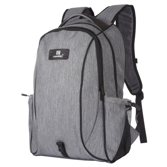 HAWEEL 14W Foldable Removable Solar Power Outdoor Portable Canvas Dual Shoulders Laptop Backpack, USB Output: 5V 2.1A Max