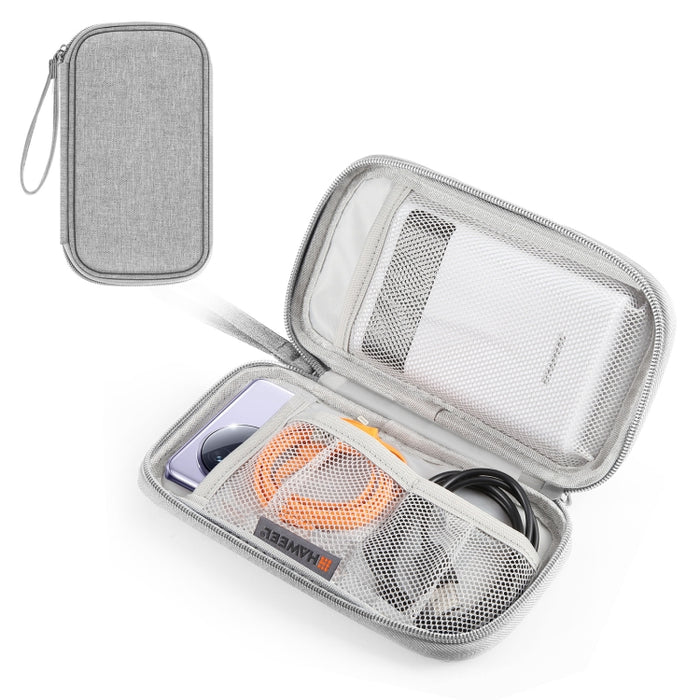 HAWEEL - Bolsa de almacenamiento para organizador electrónico de teléfonos móviles, cargadores portátiles, cables, ratón, auriculares, organizador digital, organizador digital, tamaño: S