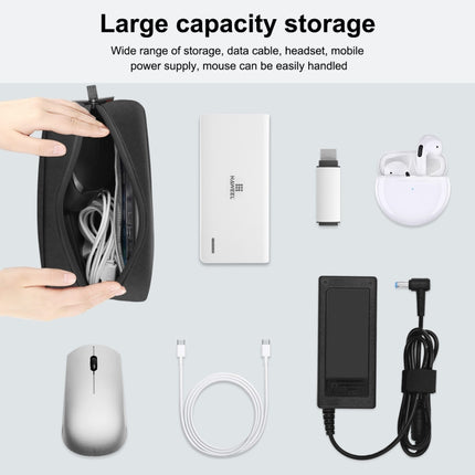Bolsa organizadora de dispositivos electrónicos HAWEEL para guardar cargadores, baterías externas, cables, mouse y auriculares, tamaño L, organizador de dispositivos electrónicos, tamaño L