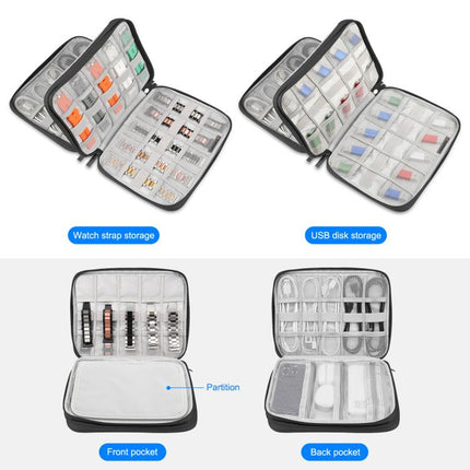 HAWEEL Watch Band Organizer Box Earphones / U Disk / Digital Cable Storage Case, Watch Band Organizer, Size: L