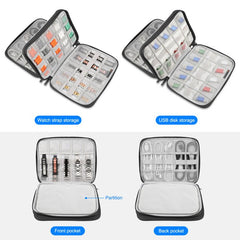 HAWEEL Watch Band Organizer Box Earphones / U Disk / Digital Cable Storage Case, Watch Band Organizer, Size: L