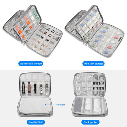 HAWEEL Watch Band Organizer Box Earphones / U Disk / Digital Cable Storage Case, Watch Band Organizer, Size: L