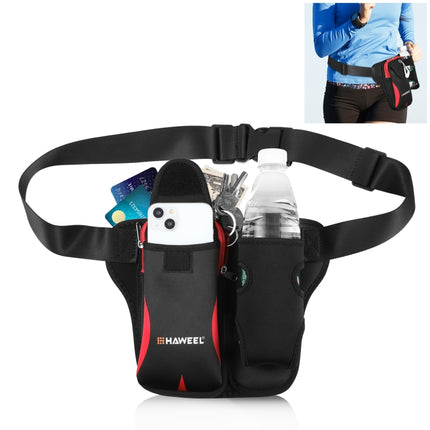HAWEEL Multi-function Sports Fitness Water Bottle Waist Bag, Bottle Waist Bag
