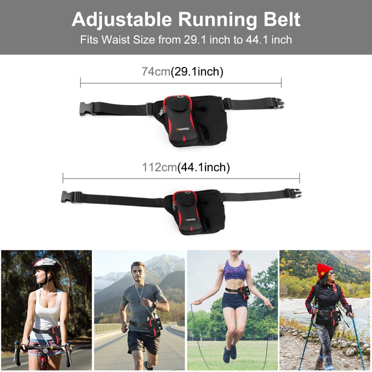 HAWEEL Multi-function Sports Fitness Water Bottle Waist Bag, Bottle Waist Bag