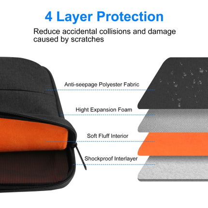 HAWEEL 13.0 inch Sleeve Case Zipper Briefcase Laptop Handbag For Macbook, Samsung, Lenovo Thinkpad, Sony, DELL Alienware, CHUWI, ASUS, HP, 13 inch -13.5 inch Laptops, 13.0-13.5 inch