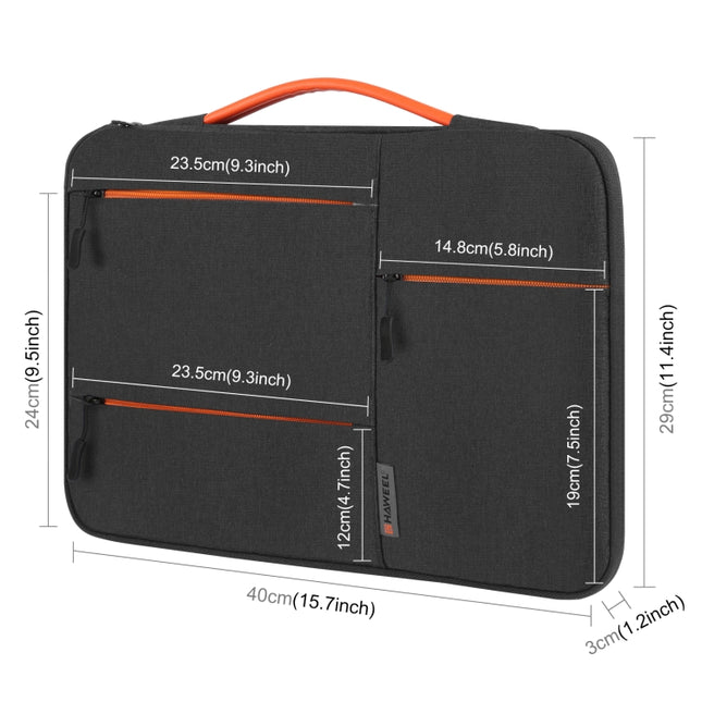HAWEEL 15.0 inch Sleeve Case Zipper Briefcase Laptop Handbag For Macbook, Samsung, Lenovo Thinkpad, Sony, DELL Alienware, CHUWI, ASUS, HP, 15.0 inch-16.0 inch Laptops, 15.0-16.0 inch