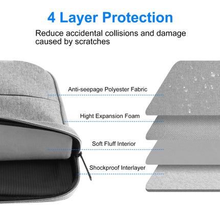 HAWEEL 15.0 inch Sleeve Case Zipper Briefcase Laptop Handbag For Macbook, Samsung, Lenovo Thinkpad, Sony, DELL Alienware, CHUWI, ASUS, HP, 15.0 inch-16.0 inch Laptops