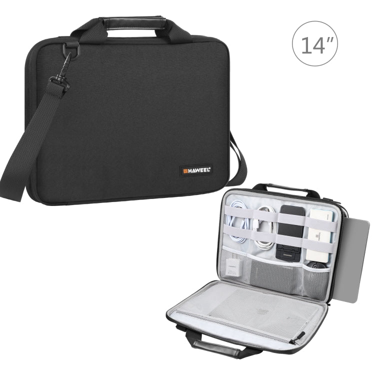 HAWEEL 13.0 inch-14.0 inch Briefcase Crossbody Laptop Bag For Macbook, Lenovo Thinkpad, ASUS, HP, 13.0 inch-14.0 inch
